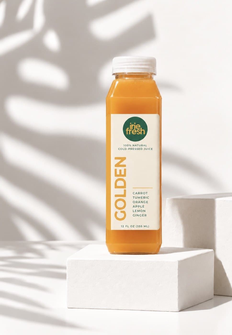 Golden cold-pressed juice