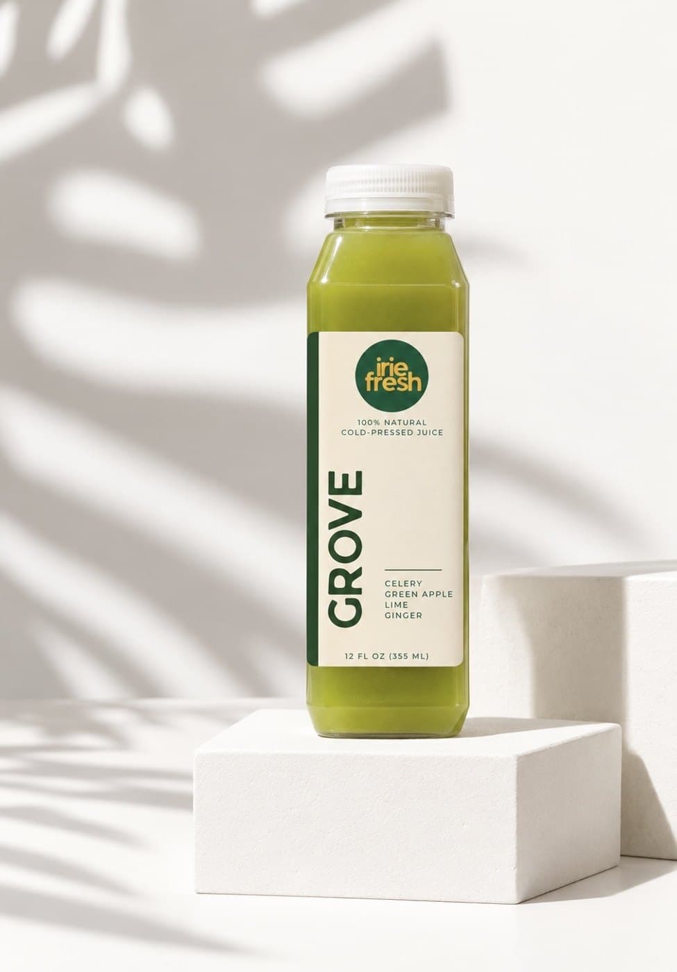 A bottle of Grove juice